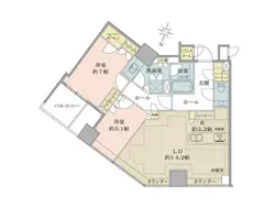 【東京都/千代田区一番町】ブリリア一番町（Brillia一番町） 間取り図