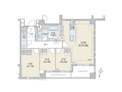 【東京都/港区高輪】ブリリア高輪レフィール 間取り図