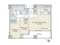 【東京都/千代田区六番町】ザ・パークハウス千代田六番町 間取り図