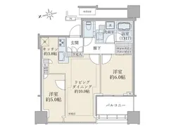 【東京都/港区白金】白金ザ・スカイ　西棟 間取り図