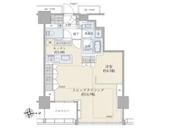 【東京都/渋谷区富ヶ谷】ブリリアタワー代々木公園クラッシィ 間取り図