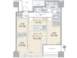 【東京都/港区白金】白金ザ・スカイ　東棟 間取り図