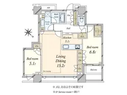 【東京都/品川区小山】シティタワー武蔵小山 間取り図