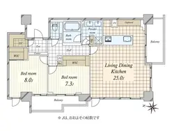 【東京都/港区西麻布】ザ・パークハウス西麻布霞町 間取り図