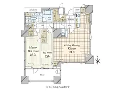 【東京都/港区三田】三田ガーデンヒルズ　パークマンション棟 間取り図