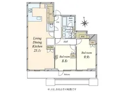 【東京都/港区三田】三田ガーデンヒルズ サウスヒル 間取り図