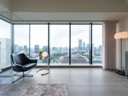 【東京都/港区浜松町】WORLD TOWER RESIDENCE リビング・ダイニング：家具・調度品は価格に含まれません。