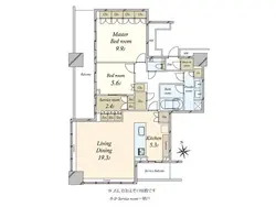 【東京都/港区浜松町】WORLDTOWERRESIDENCE ワールドタワーレジデンス 間取り図