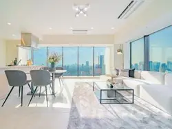 【東京都/港区浜松町】ワールドタワーレジデンス リビング・ダイニング：※家具・調度品等は販売価格に含まれておりません