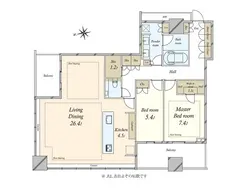【東京都/港区浜松町】ワールドタワーレジデンス 間取り図