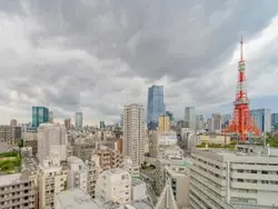 【東京都/港区芝】パークタワー芝公園 眺望：リビングダイニングから