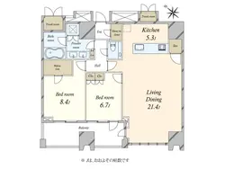 【東京都/渋谷区渋谷】プラウドタワー渋谷 間取り図