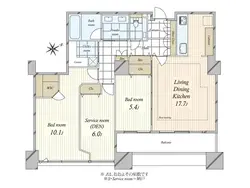 【東京都/港区東新橋】東京ツインパークス ライトウィング 間取り図