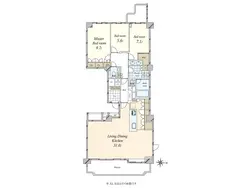 【東京都/渋谷区広尾】広尾ガーデンヒルズ サウスヒルD棟 間取り図