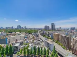 【東京都/港区白金】グランドメゾン白金の杜ザ・タワー 眺望：バルコニーから　※ズームなし