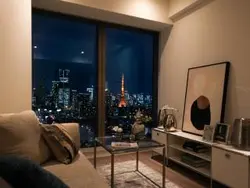 【東京都/港区白金】白金ザ・スカイ イースト棟 リビング・ダイニング：※家具調度品等は販売価格に含まれておりません