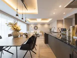 【東京都/渋谷区広尾】ザ・パークハウス広尾羽澤 珠光邸 リビング・ダイニング：※家具・調度品は販売価格に含まれておりません