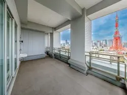 【東京都/港区三田】サンウッド三田パークサイドタワー バルコニー