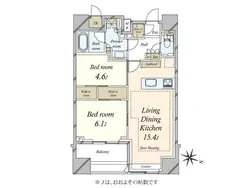 【東京都/千代田区神田須田町】パークホームズ千代田淡路町 間取り図