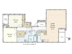 【東京都/渋谷区神宮前】ブリスベージュ神宮前 間取り図