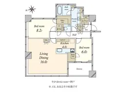 【東京都/港区白金】白金ザ・スカイ 間取り図