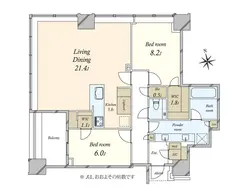【東京都/港区白金】白金ザ・スカイ 間取り図