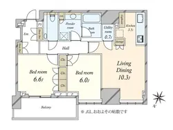 【東京都/港区高輪】ザ・パークハウス高輪タワー 間取り図