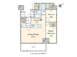 【東京都/渋谷区渋谷】プラウドタワー渋谷 間取り図