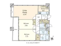 【東京都/港区赤坂】パークコート赤坂ザ・タワー 間取り図