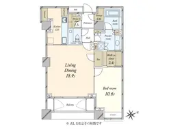 【東京都/港区麻布台】麻布台パークハウス 間取り図