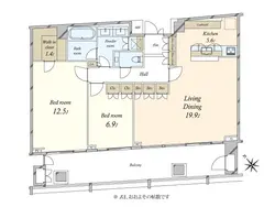 【東京都/港区虎ノ門】虎ノ門ヒルズレジデンス 間取り図