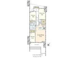 【東京都/新宿区南元町】ガーデンヒルズ四ツ谷迎賓の森 間取り図