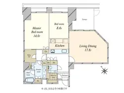 【東京都/港区元麻布】元麻布ヒルズ フォレストタワー 間取り図