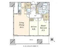 【東京都/港区麻布台】麻布台ヒルズ レジデンスB 間取り図