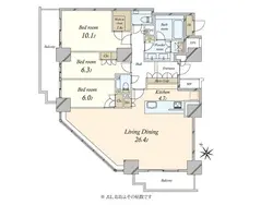 【東京都/港区三田】ザ・パークハウス三田ガーデン 間取り図