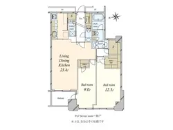 【東京都/港区六本木】六本木ヒルズレジデンス B棟 間取り図