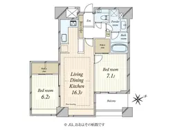 【東京都/港区赤坂】パークコート赤坂ザタワー 間取り図