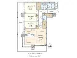 【東京都/港区白金】グランドメゾン白金の杜ザ・タワー 間取り図