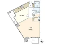 【東京都/港区港南】品川Vタワー 間取り図