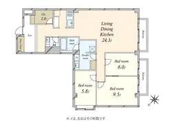 【東京都/港区南青山】トーカンマンション南青山 間取り図