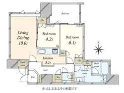 【東京都/港区三田】ザ・レジデンス三田 間取り図