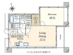 【東京都/港区港南】TOKYO SEA SOUTH ブランファーレ 間取り図