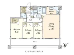 【東京都/豊島区東池袋】アウルタワー 間取り図