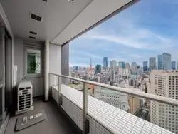 【東京都/港区東新橋】東京ツインパークス レフトウィング 眺望：バルコニーから（ズームなし）