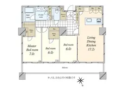 【東京都/港区三田】パークコート麻布十番ザ・タワー 間取り図