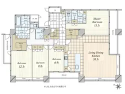 【東京都/千代田区四番町】パレスビュー四番町 間取り図