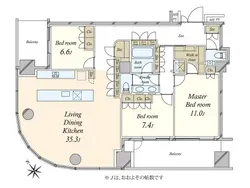 【東京都/港区六本木】アークヒルズ仙石山レジデンス 間取り図