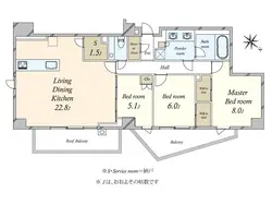 【東京都/文京区小石川】ディアナコート小石川播磨坂レジデンス 間取り図