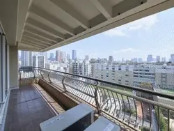 【東京都/渋谷区広尾】広尾ガーデンヒルズ イーストヒルB棟 眺望：南東側バルコニーから