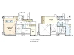 【東京都/港区三田】シティタワー麻布十番 間取り図